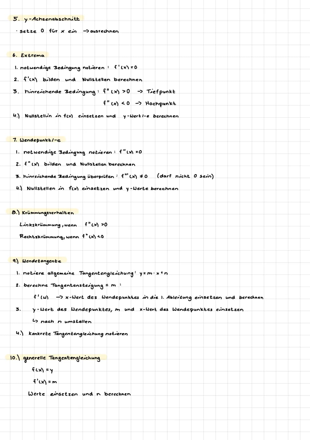 A3 LEITUNG
Ableitungen bilden
f(x) = x² + 3x + 4
f'(x) = 2x + 3
f"(x) = 2
Ableitungsregeln
1.) Produktregel
(u⋅v)' =u²·v + u• v²
L wenn beis