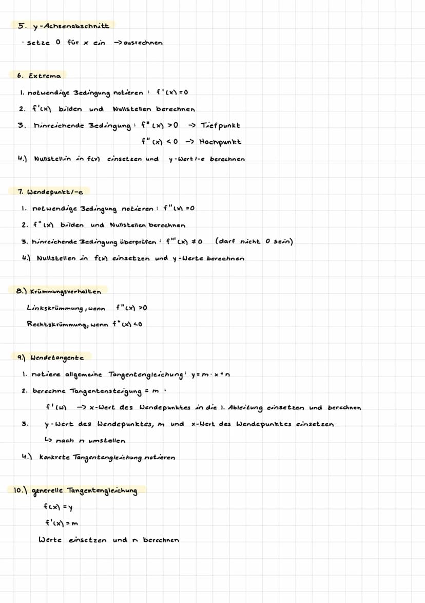 A3 LEITUNG
Ableitungen bilden
f(x) = x² + 3x + 4
f'(x) = 2x + 3
f"(x) = 2
Ableitungsregeln
1.) Produktregel
(u⋅v)' =u²·v + u• v²
L wenn beis