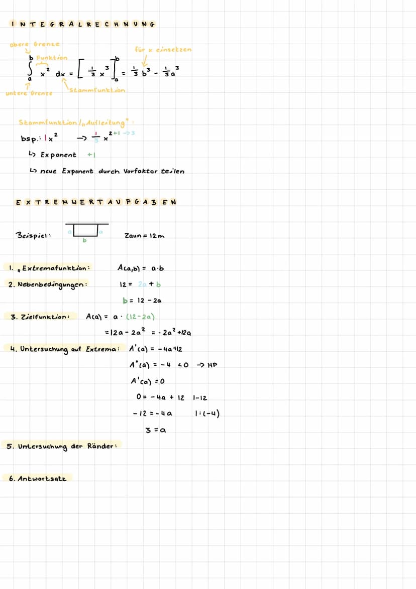 A3 LEITUNG
Ableitungen bilden
f(x) = x² + 3x + 4
f'(x) = 2x + 3
f"(x) = 2
Ableitungsregeln
1.) Produktregel
(u⋅v)' =u²·v + u• v²
L wenn beis