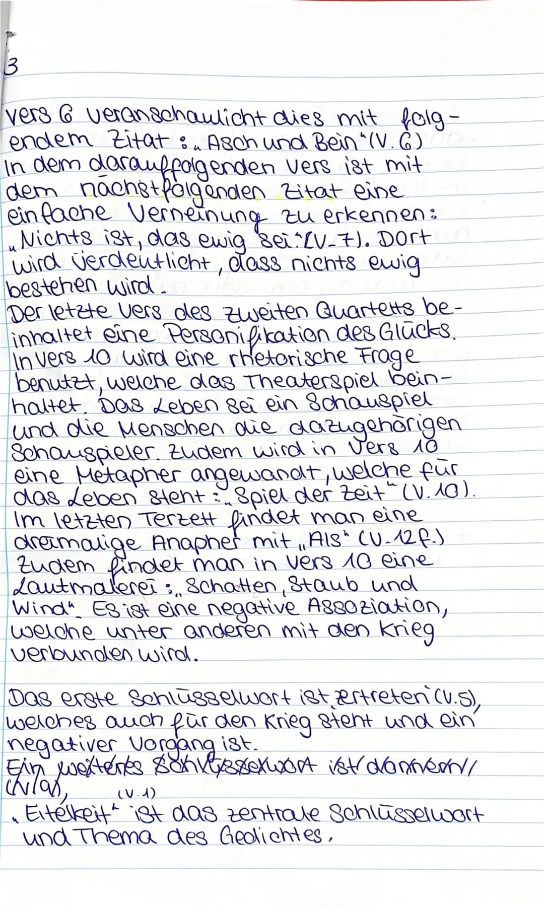 Deutsch Klausur Berichtigung 1
Gedient interpretation
Das Gedicht,, Es ist alles eitel" von Andreas
Gryphius aus dem Jahr 1637, welches der
