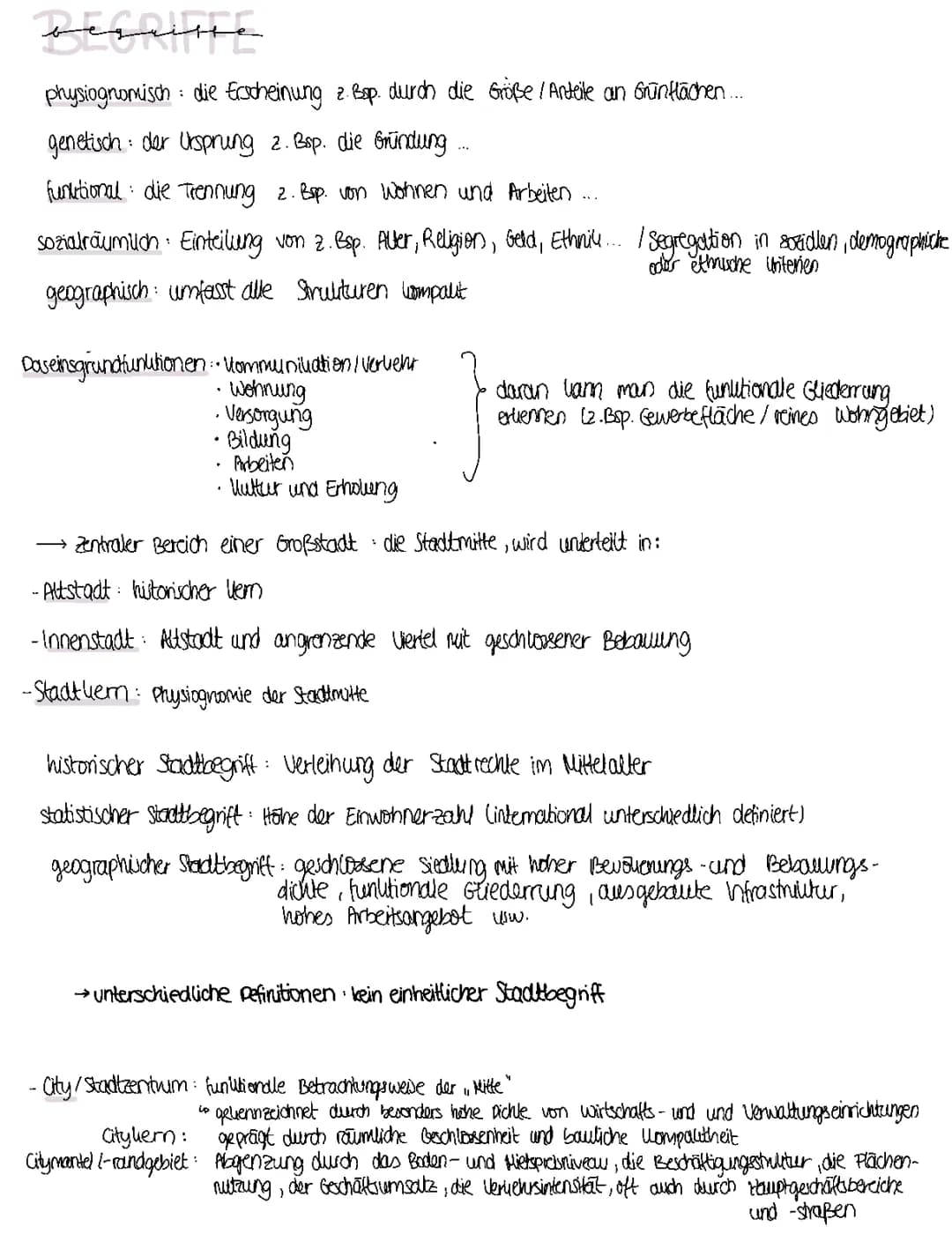Fachbegriffe Stadtentwicklung 