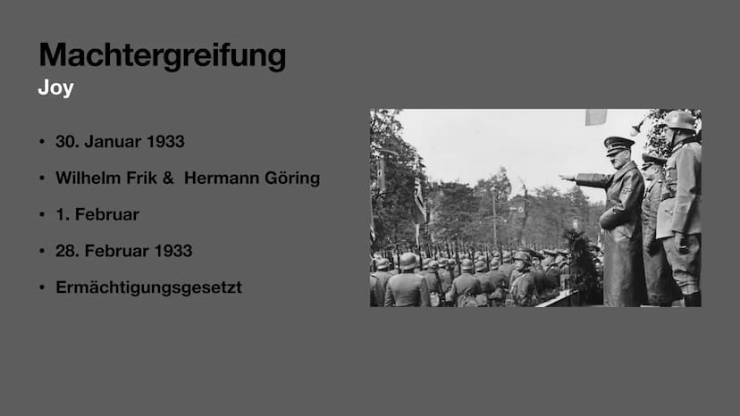 Hitler Biografie
Adolf Hitler
von Amy und Joy Gliederung
Biografie
Allgemeinfakten/Familie (J)
• Kindheit (A)
Jugend (J)
1. Weltkrieg (A)
Po