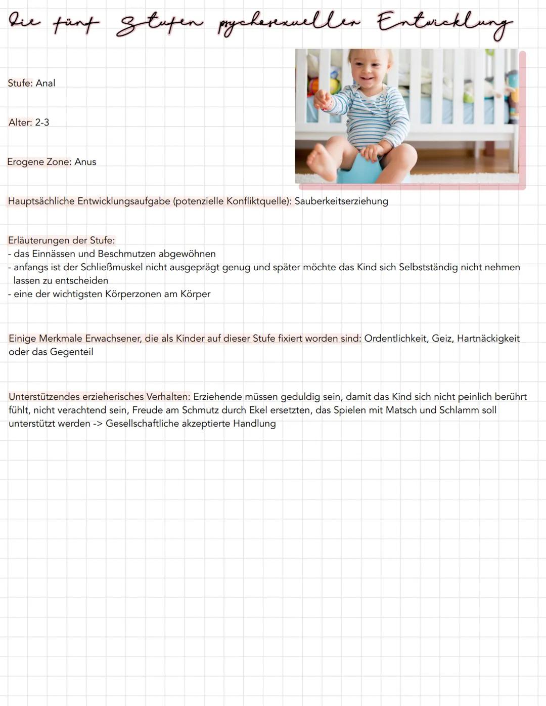 Stufe: Oral
Alter: 0-1
de fant Stupen prycherexueller Entwicklung
Erogene Zone: Mund,
Lippe, Zunge
Hauptsächliche
Entwicklungsaufgabe
(poten