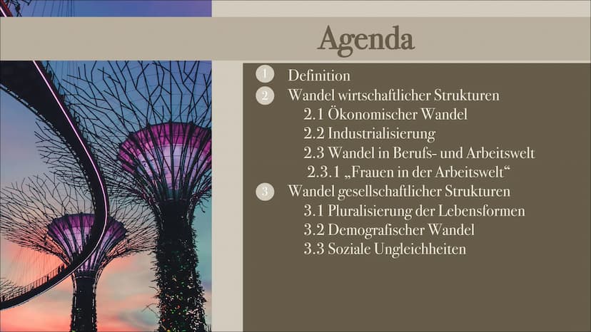 ir so wenige,
Blödmänner?!
Der Soziale
Wandel
769
SoWi ZK Präsentation-
Lara Krampe und Jaqueline Malgadey 2
Agenda
Definition
Wandel wirtsc