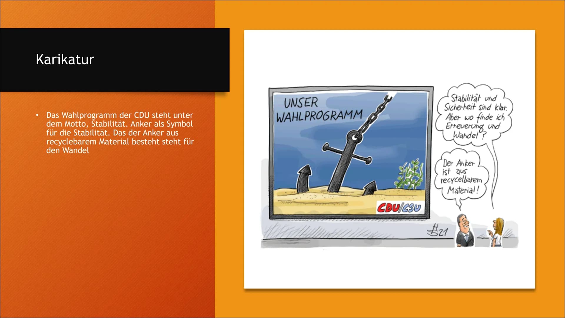 CDU Inhaltsverzeichnis
●
●
●
●
●
●
CDU in Kürze
Geschichte
Personen
Programmatik
Perspektiven
Wahlprogramm CDU in Kürze
• CDU- Christlich De