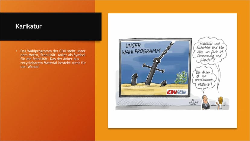 CDU Inhaltsverzeichnis
●
●
●
●
●
●
CDU in Kürze
Geschichte
Personen
Programmatik
Perspektiven
Wahlprogramm CDU in Kürze
• CDU- Christlich De