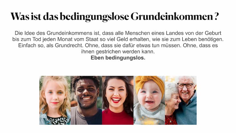 BEDINGUNGSLOSES
GRUNDEINKOMMEN
EA043 Bedingungsloses Grundeinkommen
Inhalt
A Definition
B Pro
C Contra
D Auflistung der Argumente
E Allgemei
