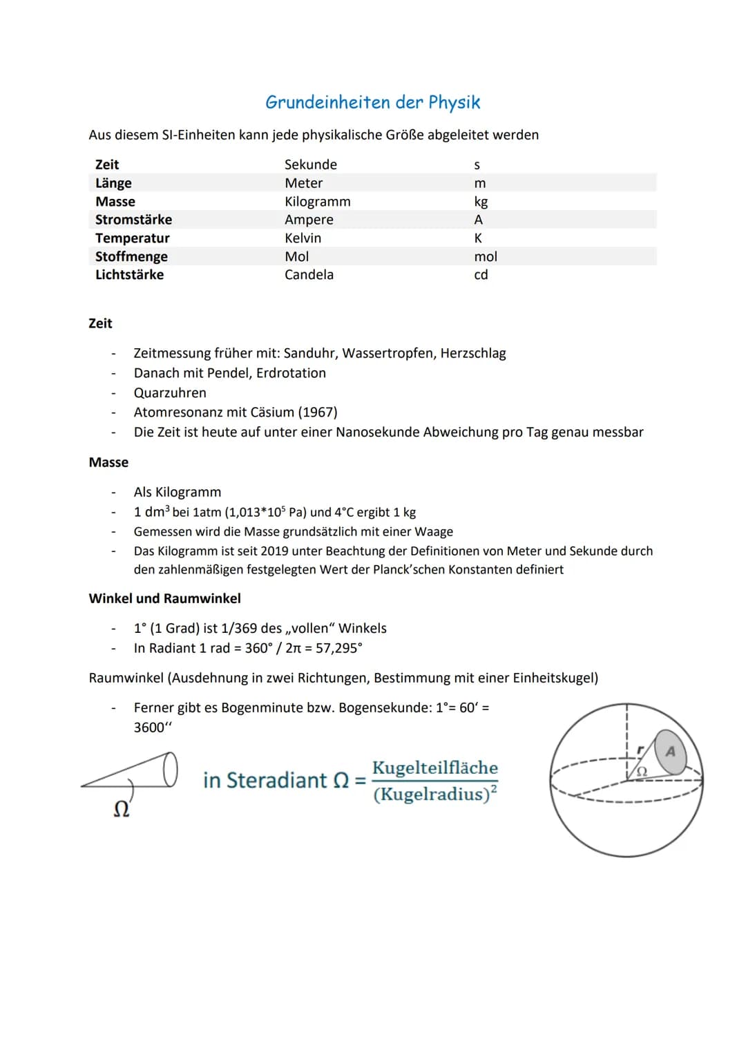 Rolle und Wesen der Physik
Die Physik untersucht die grundlegenden Phänomenen in der Natur
Die Physik entspringt dem Menschlichen Bedürfnis 