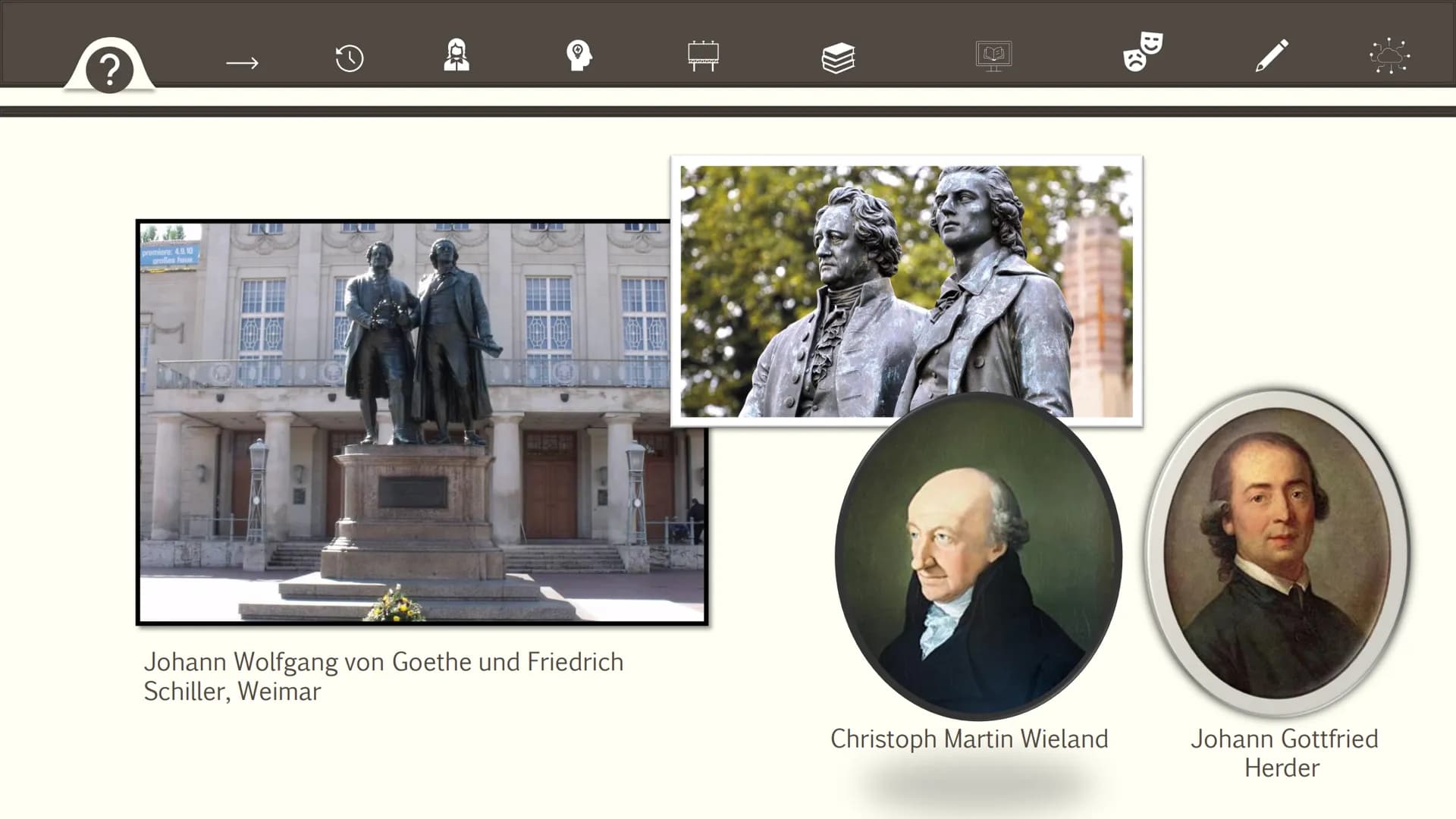 Begrenzungsbedarf und
Ausgleich der Extreme :
Die Epoche der Weimarer
Klassik (1786-1832) اوره
Begrenzungsbedarf und Ausgleich der Extreme :