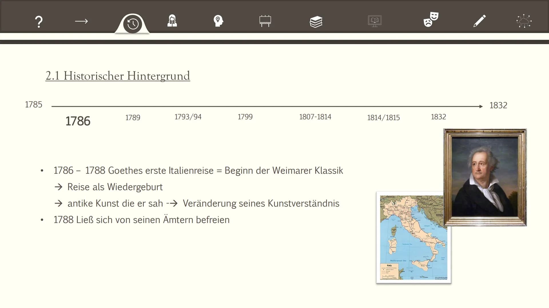 Begrenzungsbedarf und
Ausgleich der Extreme :
Die Epoche der Weimarer
Klassik (1786-1832) اوره
Begrenzungsbedarf und Ausgleich der Extreme :