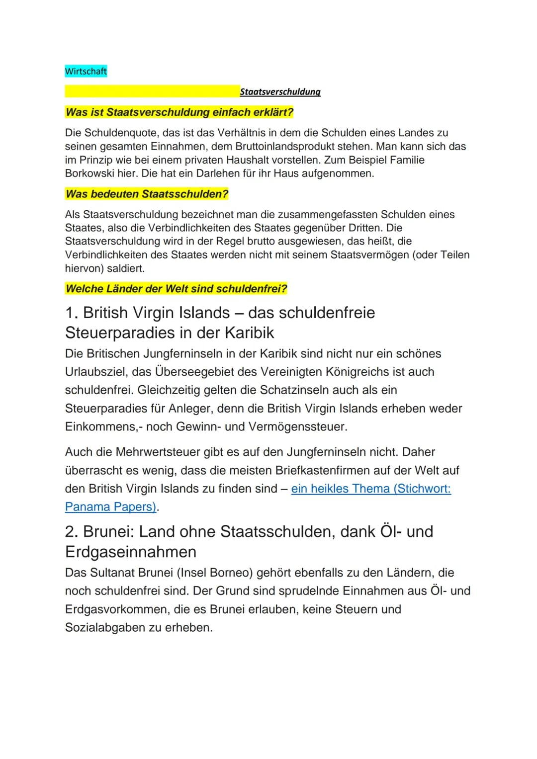 Wirtschaft
Staatsverschuldung
Was ist Staatsverschuldung einfach erklärt?
Die Schuldenquote, das ist das Verhältnis in dem die Schulden eine