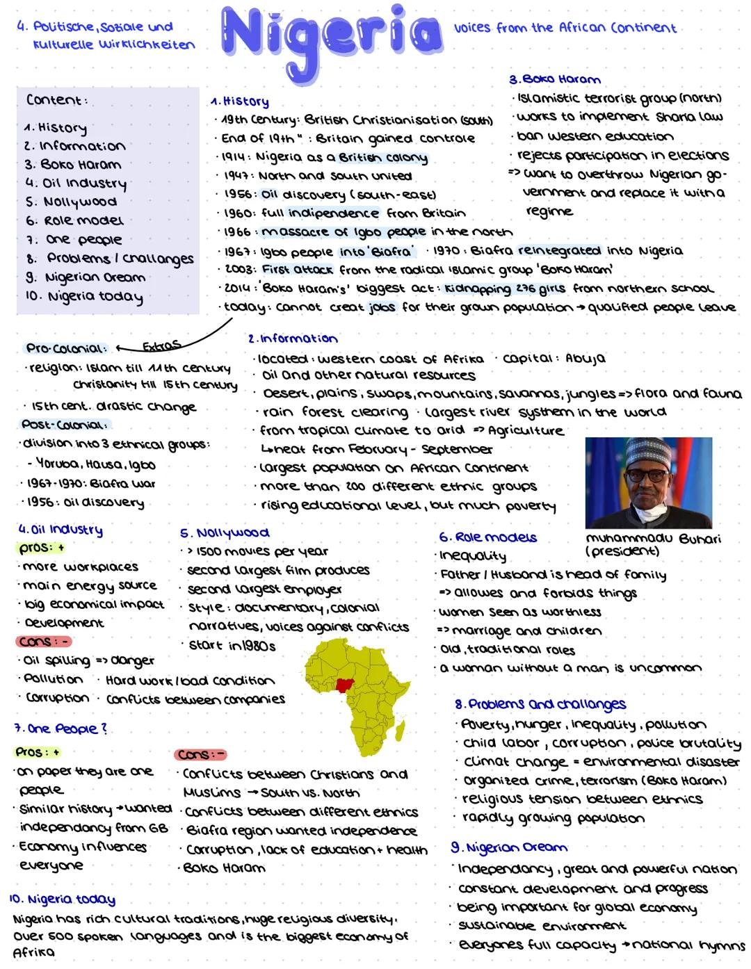 # Nigeria

4. Politische, Soziale und
kulturelle Wirklichkeiten voices from the African Continent

Content:
1. History
2. Information
3. Вок