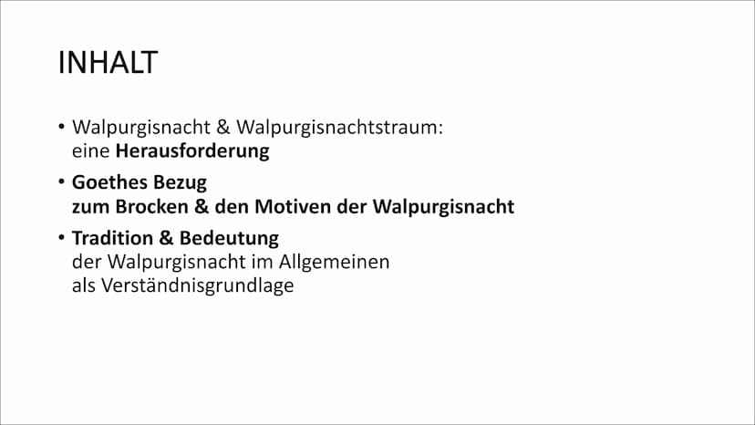 WALPURGISNACHT
& WALPURGISNACHTSTRAUM
IHRE BEDEUTUNG FÜR DAS DRAMA
November 2021 - Chris INHALT
• Walpurgisnacht & Walpurgisnachtstraum:
ein
