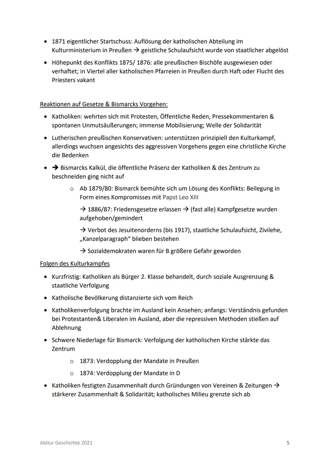 Abitur T1: Nation, Nationalismus & Reichsgründung im 19. Jahrhundert
INHALTSVERZEICHNIS
INHALTSVERZEICHNIS
BISMARCKS POLITISCHE BIOGRAFIE
BI
