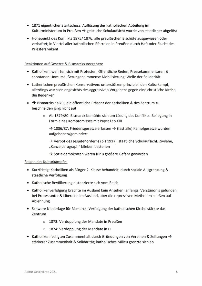 Abitur T1: Nation, Nationalismus & Reichsgründung im 19. Jahrhundert
INHALTSVERZEICHNIS
INHALTSVERZEICHNIS
BISMARCKS POLITISCHE BIOGRAFIE
BI