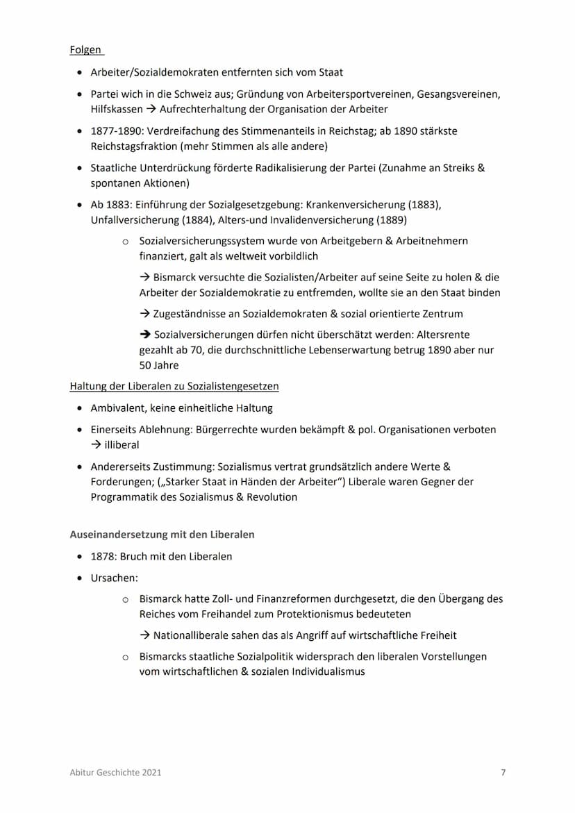 Abitur T1: Nation, Nationalismus & Reichsgründung im 19. Jahrhundert
INHALTSVERZEICHNIS
INHALTSVERZEICHNIS
BISMARCKS POLITISCHE BIOGRAFIE
BI