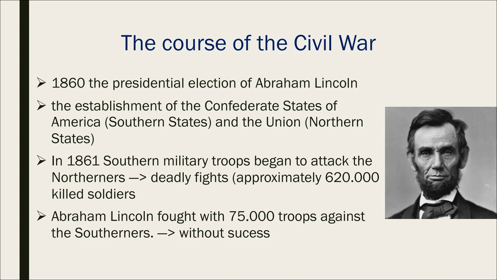 THE AMERICAN CIVIL
WAR
Ulysses S. Grant, Robert E. Lee and Abraham Lincoln ■ 1. What defines a civil war?
-
Outline
1.1. What was the Americ