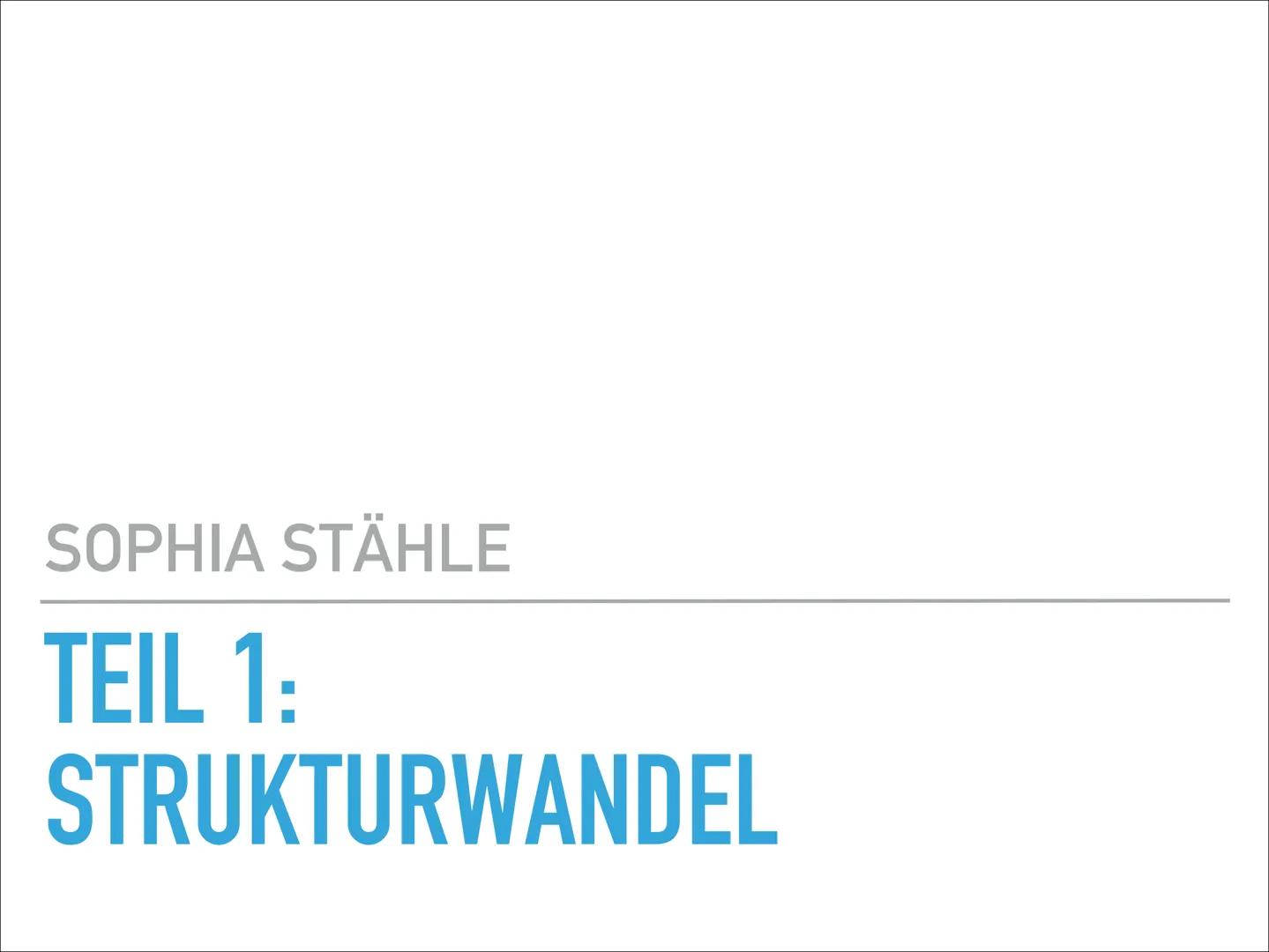 „IN TIMES OF
CHANGE THE
GREATEST DANGER
IS TO ACT WITH
YESTERDAYS
LOGIC"

Peter Drucker SOPHIA STÄHLE

STRUKTURWANDEL -
INDUSTRIE 4.0 SOPHIA