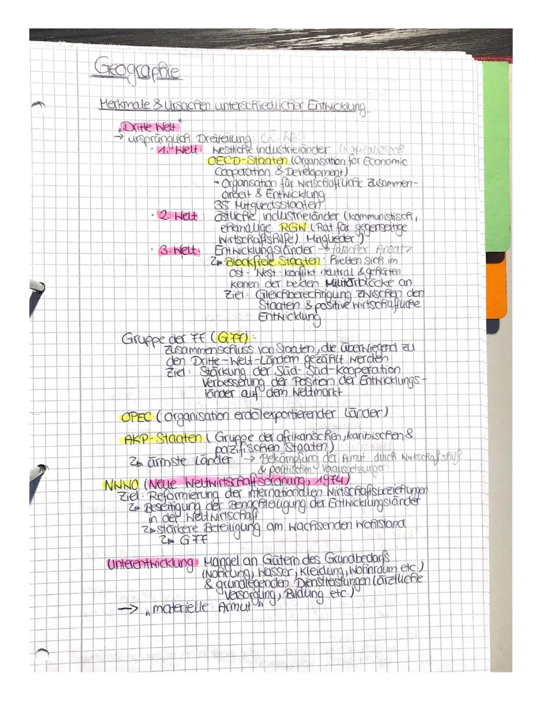 Ursachen und Strategien der Unterentwicklung in Erdkunde: Ein einfacher Überblick