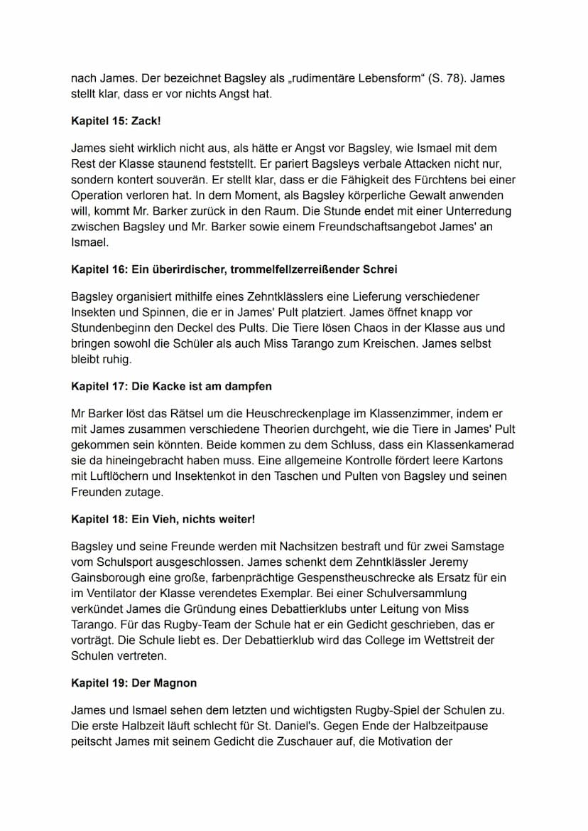 Nennt mich nicht Ismael
Inhaltsangabe/Zusammenfassung
2006 erschien der Jugendroman „Don't Call Me Ishmael!" des australischen Autors
Michae