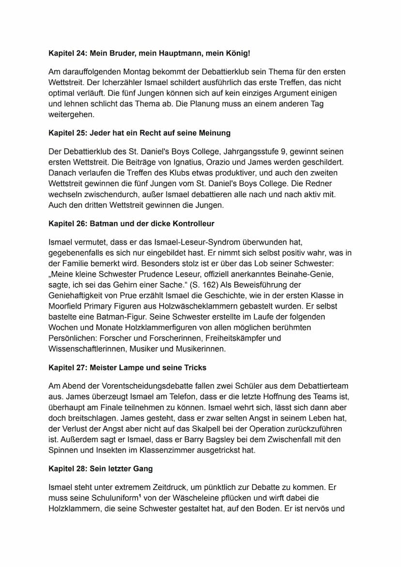 Nennt mich nicht Ismael
Inhaltsangabe/Zusammenfassung
2006 erschien der Jugendroman „Don't Call Me Ishmael!" des australischen Autors
Michae