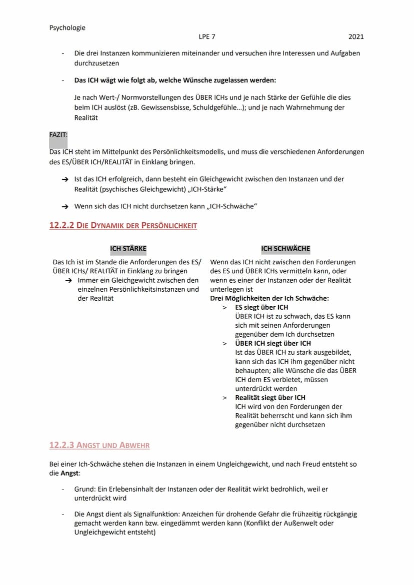 Psychologie
12.1 DIE GRUNDANNAHMEN DER PSYCHOANALYTISCHEN THEORIE
Die Psychoanalyse ist eine Hauptströmung der Psychologie, mit dem Vertrete