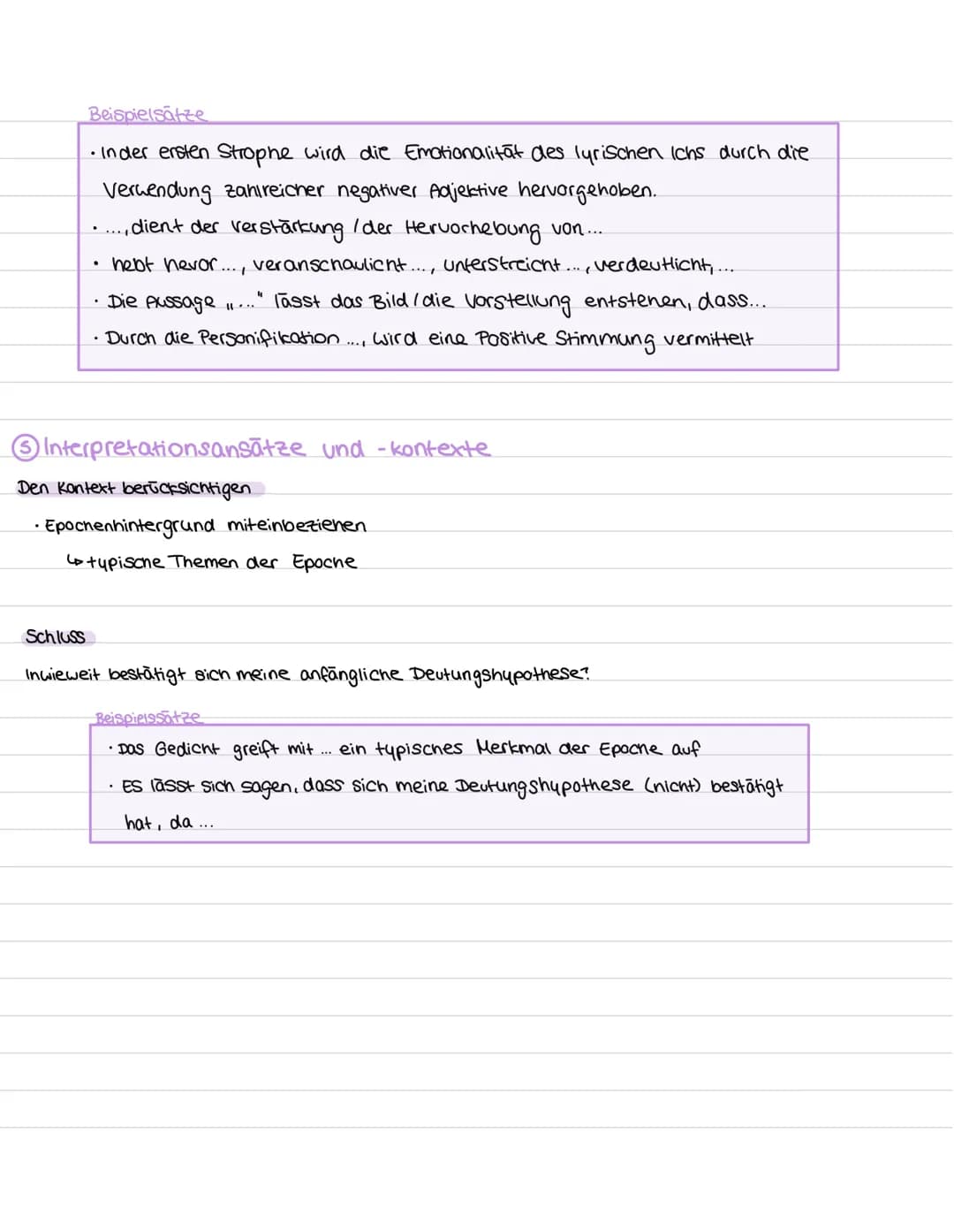 Gedicht sanalyse
Einleitungssatz
Erste Eindrücke
• Welche Stimmung?
• Welche Gedanken?
• Worum gent es thematisch?
• was verrät mir der Tite