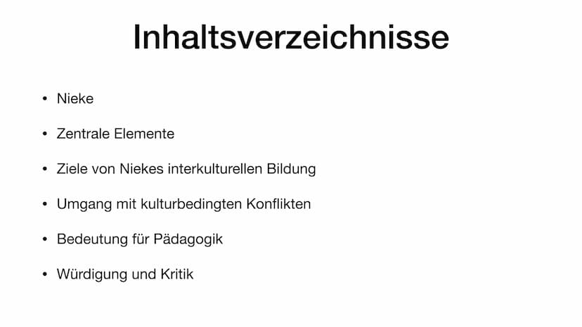 Nieke
Interkulturelle Erziehung und Bildung
Helin und Anna
Sonderpädagogik für Gastarbeiterkinder • Nieke
●
Inhaltsverzeichnisse
• Zentrale 