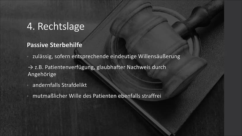 Sterbehilfe
Anita Sinkewitsch, re101 (ZIM) Gliederung
1.
Begriffserklärung Sterbehilfe
2. Formen der Sterbehilfe
3.
Patientenverfügung
4. Re