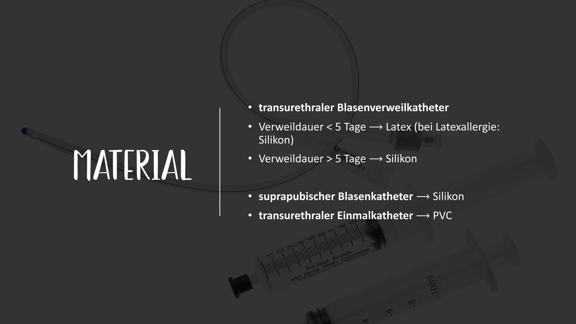 GOY
KATHETERISMUS ZIEL
freier Zugang zur Harnblase durch die Harnröhre diagnostisch
Uringewinnung
Laborproben
INDIKATIONEN
Überwachung
Menge