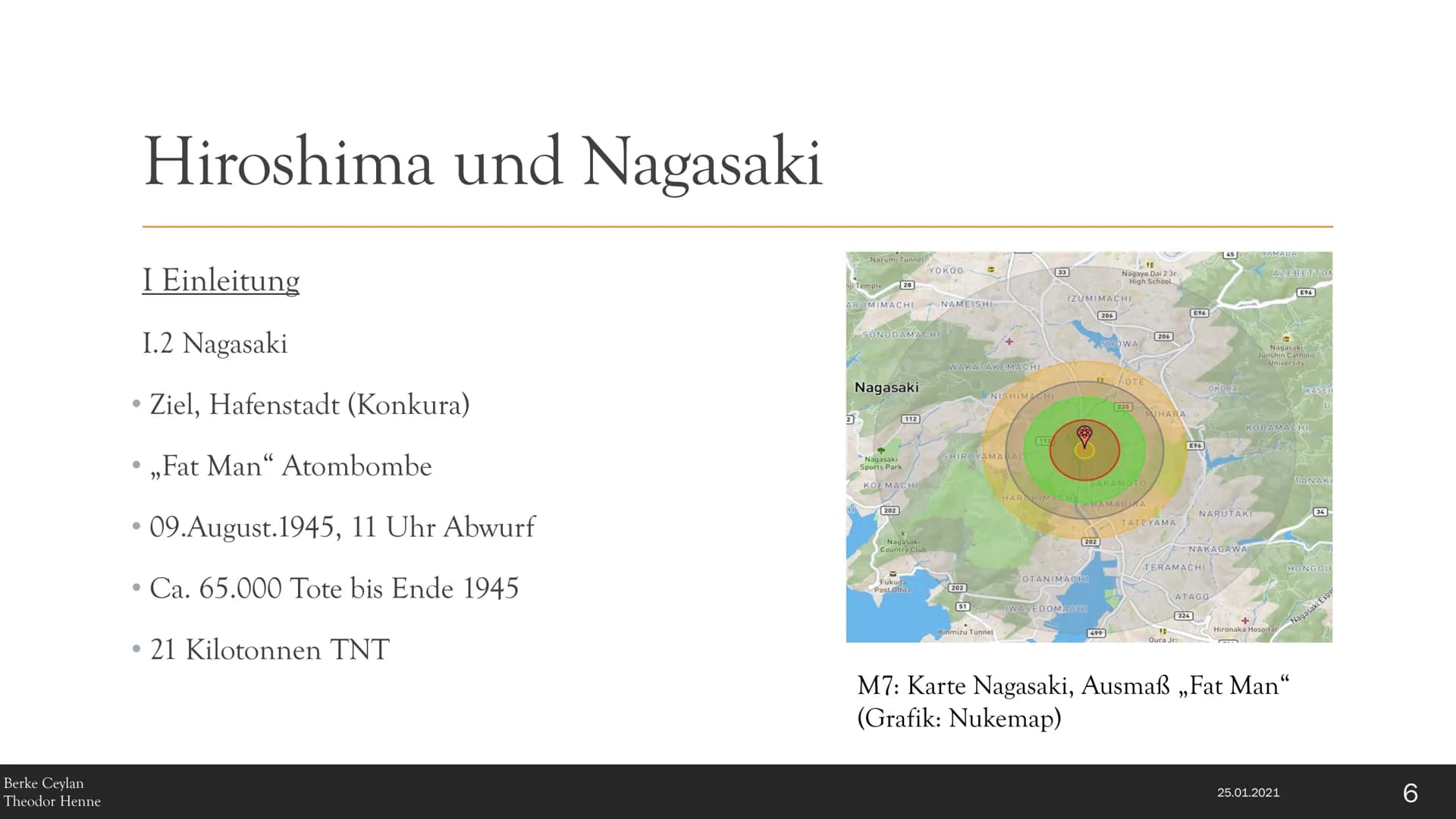 M1:Atompilz von ,,Fat Man"(Grafik aus
Wikipedaia",9.8.1945)
Hiroshima und
Nagasaki
Die Atombombenabwürfe über Japan vor 75
Jahren:
Ermordung