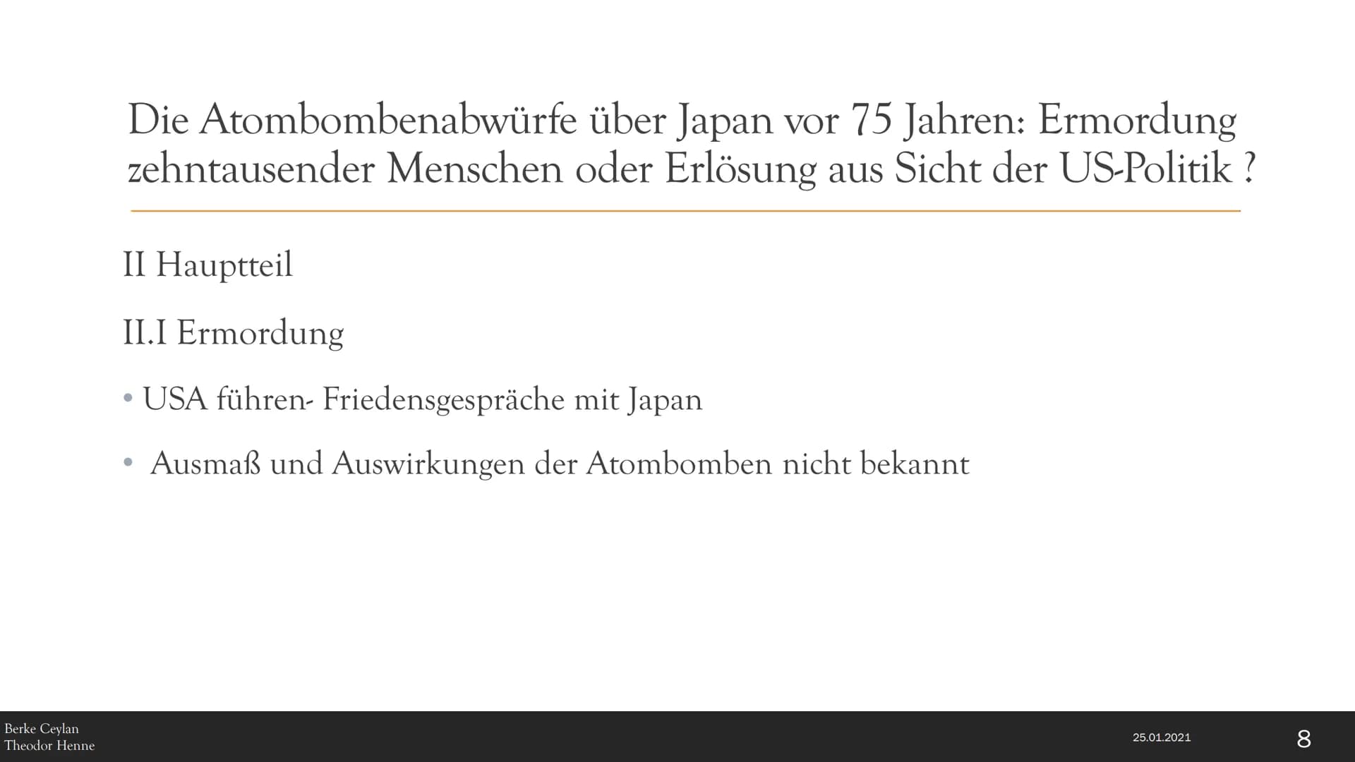 M1:Atompilz von ,,Fat Man"(Grafik aus
Wikipedaia",9.8.1945)
Hiroshima und
Nagasaki
Die Atombombenabwürfe über Japan vor 75
Jahren:
Ermordung