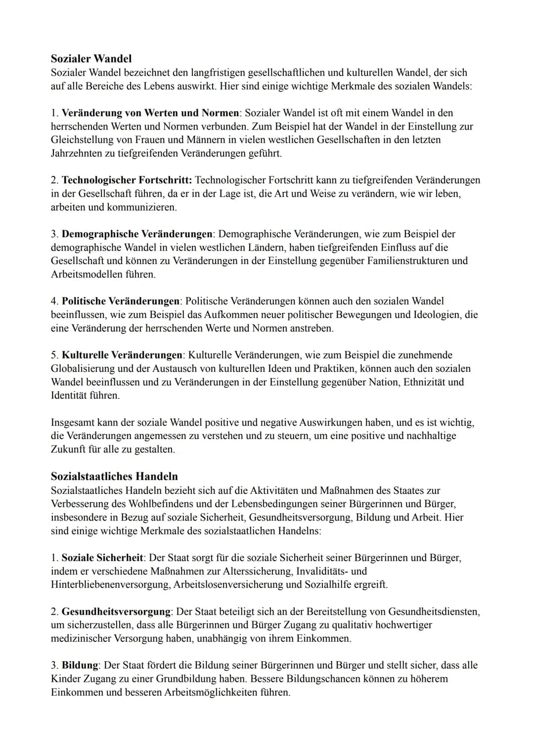 Strukturen, sozialer Ungleichheit, sozialer Wandel und soziale Sicherung
Erscheinungsformen sozialer Ungleichheit:
1. Einkommens- und Vermög
