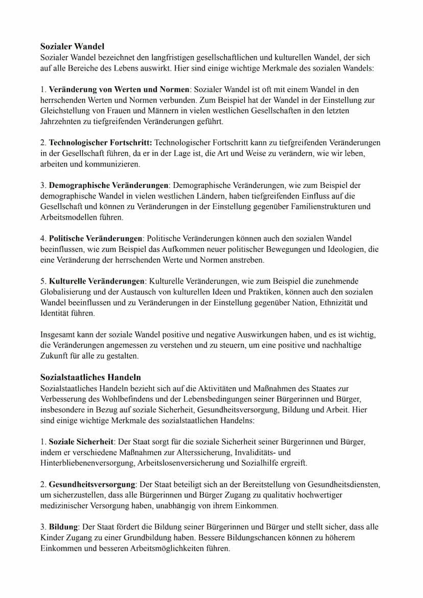 Strukturen, sozialer Ungleichheit, sozialer Wandel und soziale Sicherung
Erscheinungsformen sozialer Ungleichheit:
1. Einkommens- und Vermög