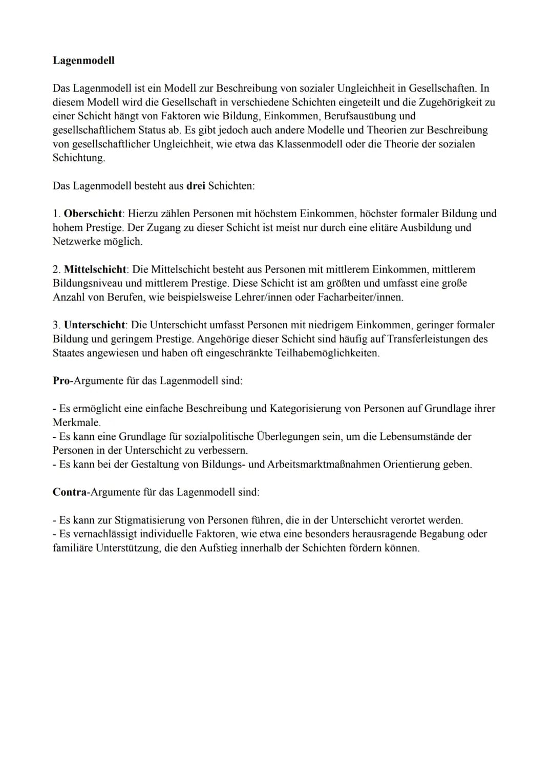 Strukturen, sozialer Ungleichheit, sozialer Wandel und soziale Sicherung
Erscheinungsformen sozialer Ungleichheit:
1. Einkommens- und Vermög