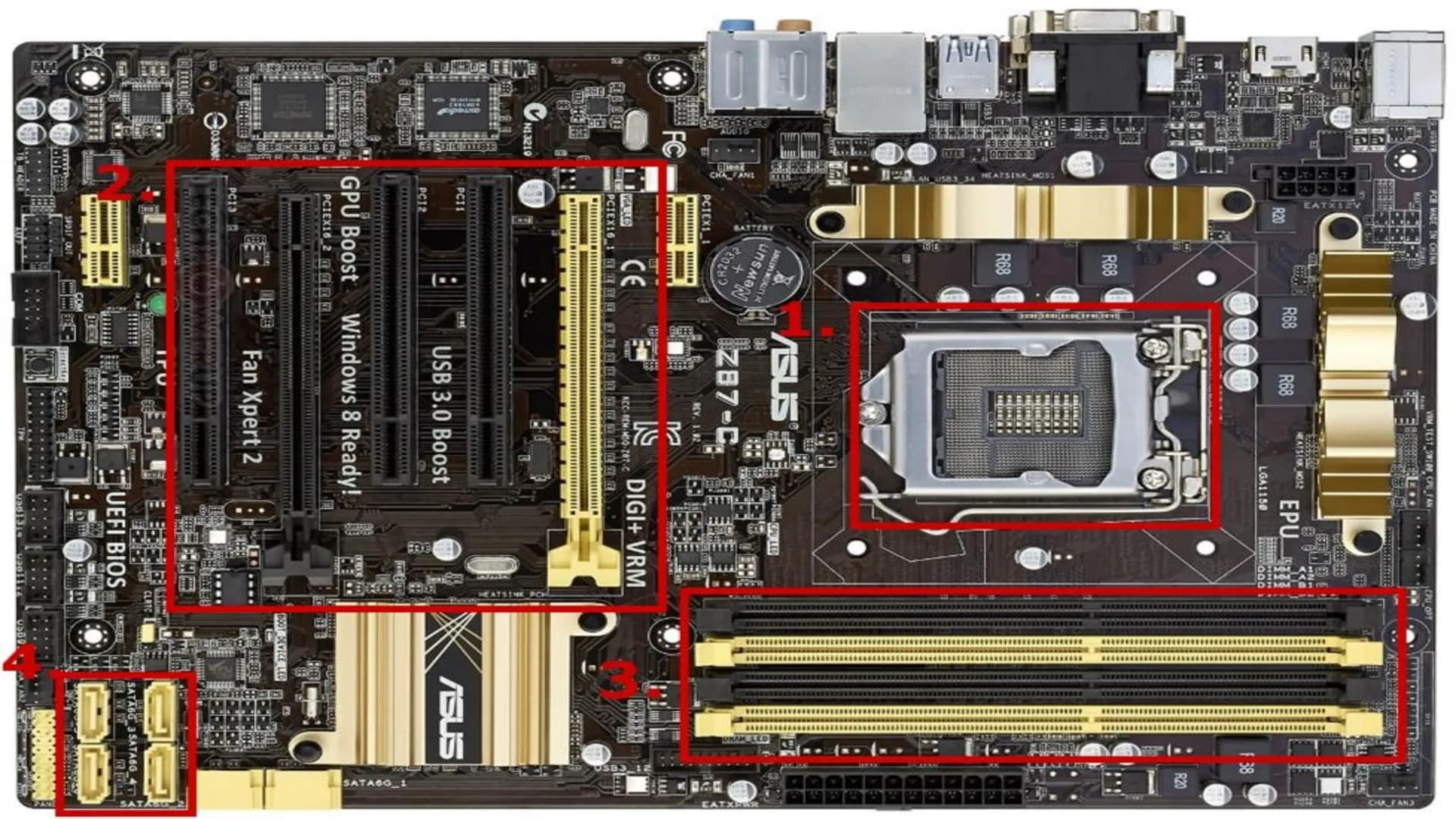 Motherboard Inhalt
Allgemeines
Aufgaben und Komponeten
Anschlüsse
Bedeutung Onboard
Entwicklung früher und heute
Buissness-PC/Gaming-PC Allg