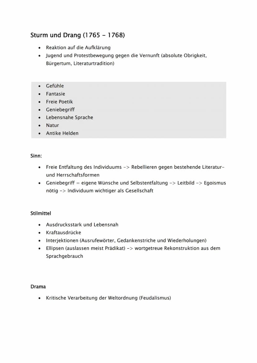 Aufklärung (1720 -1800)
,,Habe Mut, dich deines eigenen Verstandes zu bedienen"
,,Wissen ist Macht"
● Freiheit
● Gleichheit
● Toleranz
Ratio