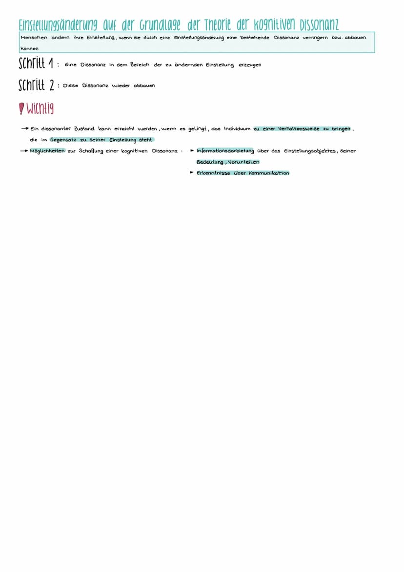 Pädagogik & Bychologie.
Einstellungen und Einstellungsänderungen
Definition soziale Einstellung
Soziale Einstellungen sind relativ beständig