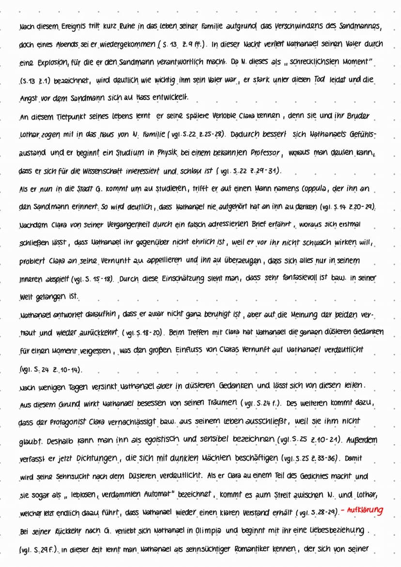 CHARAKTERISIERUNG NATHANAEL
In der Erzählung". Der Sandmann welche von Theodor Amadeus Hoffmann geschrieben wurde und
1817 in der Sammlung, 