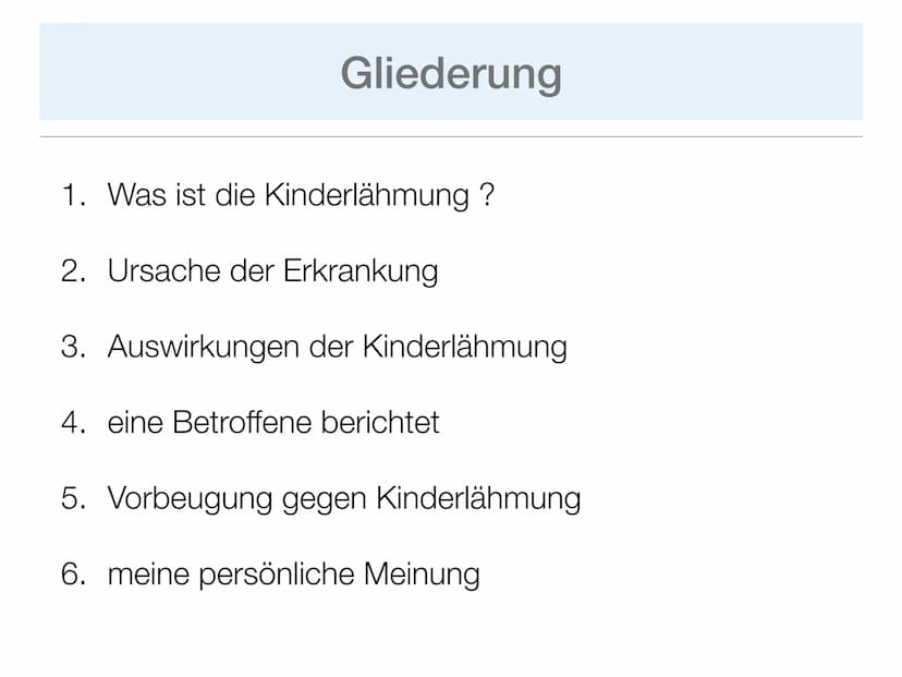 1. Einleitung
Wie auch in den 1980er Jahren AIDS ein sehr großes Thema war, prägte in
den 1950er Jahren auch die Angst vor der Kinderlähmung
