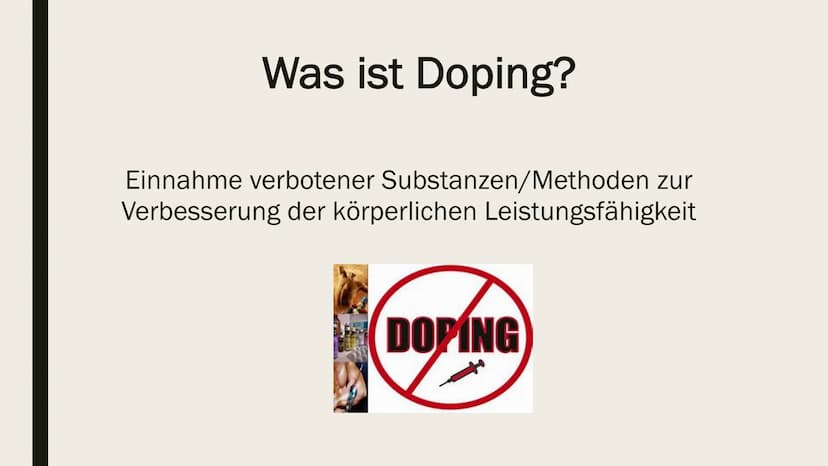 DOPING
GFS in BIO
mmmm BP
,,Put me back on my bike"
-Tom Simpson Leistungsbereitschaft in %
100
80
60
40
0
Die Leistungsbereitschaft
im Tage