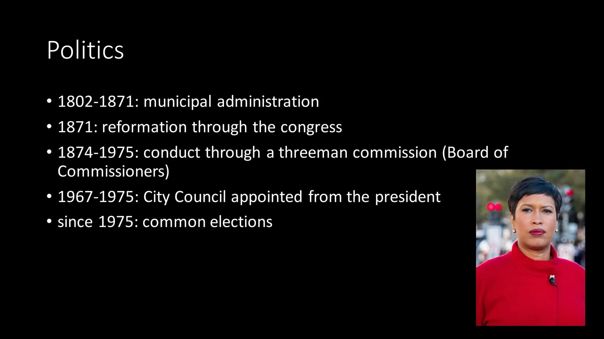 Washington D.C. Index
Basic Information
• History
●
Economy
Politics
• Lincoln Memorial
●
●
●
The White House
• United States Capitol
• Wash