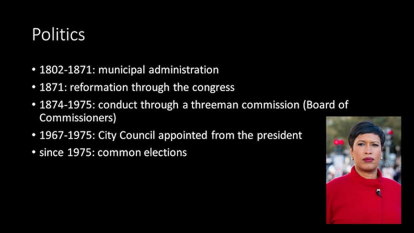 Washington D.C. Index
Basic Information
• History
●
Economy
Politics
• Lincoln Memorial
●
●
●
The White House
• United States Capitol
• Wash