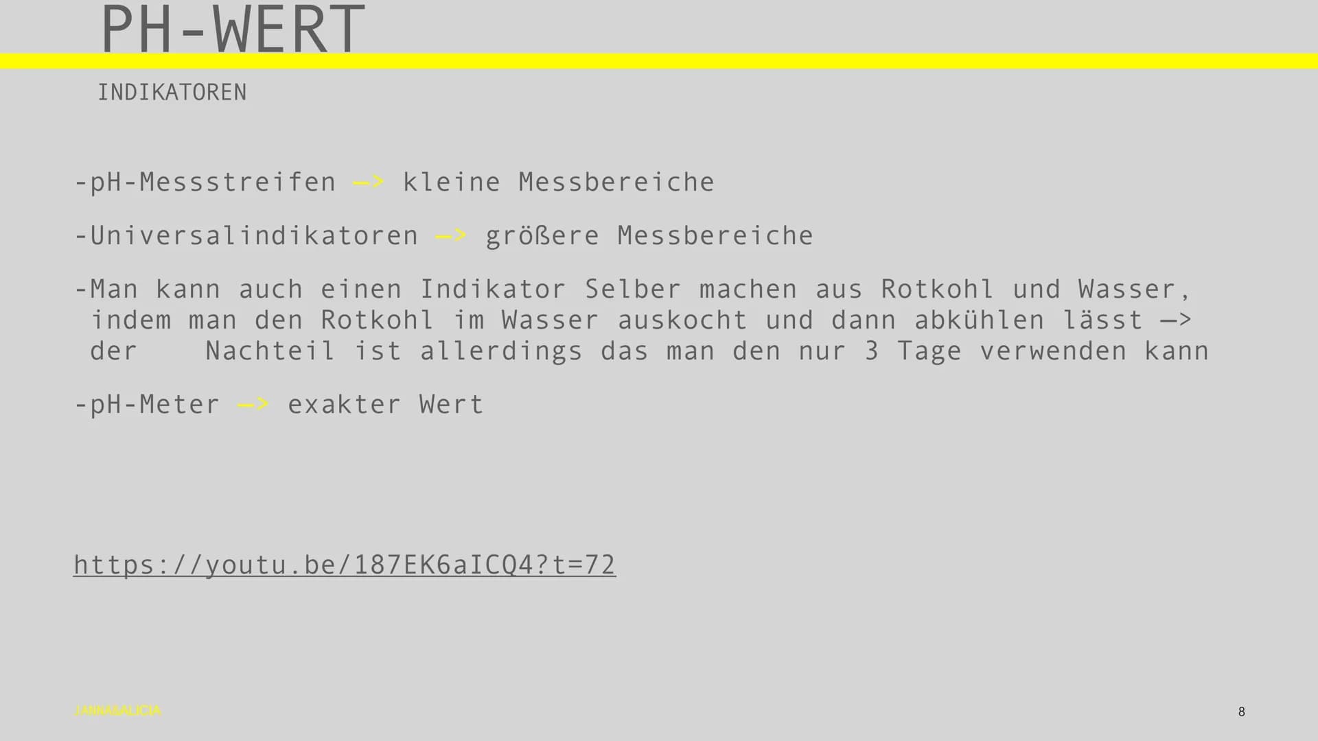 PRÄSENTATION
SÄUREN UND BASEN
JANNA & ALICIA
1 INHALTSVERZEICHNIS:
SÄUREN & BASEN
PH-Wert
-Was sind Säuren?
-Eigenschaften von Säuren
- Verw