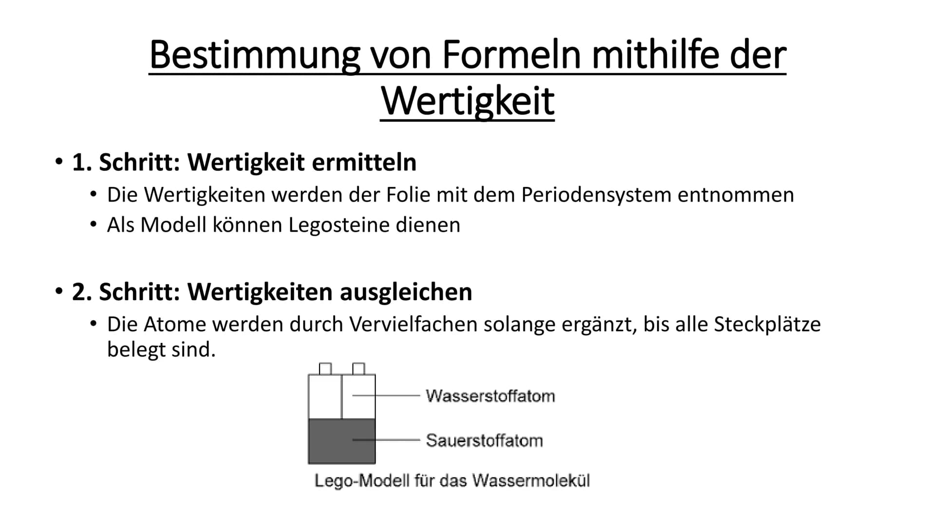 Chemie Vom Namen zur Molekülformel (Summenformel)
• Wie kann man anhand des Namens einer Verbindung die
Summenformel ermitteln?
• Woher weiß