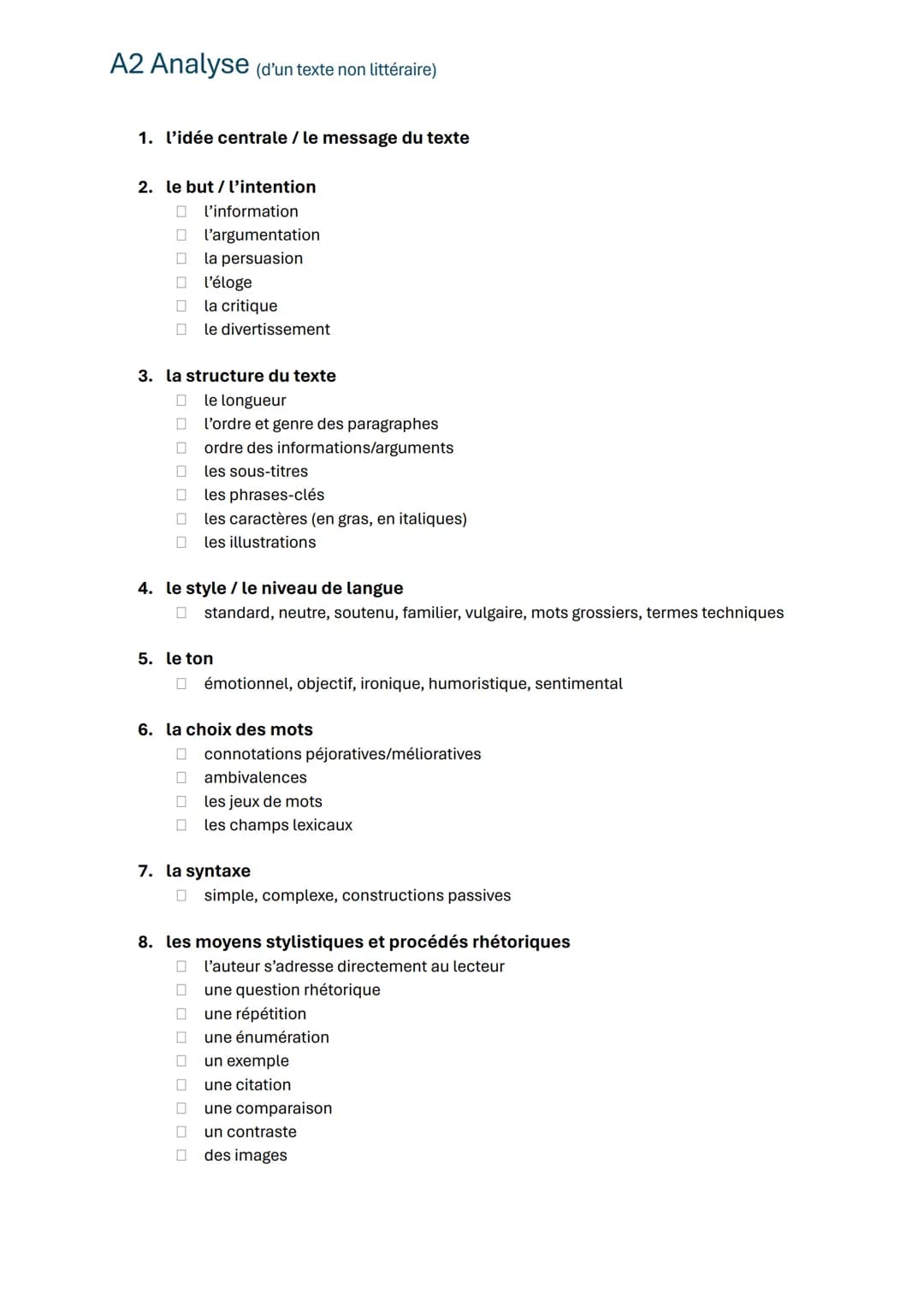 relier
expliquer
le moyen
le but
comparer
introduire une
citation
mots charnières
premièrement, deuxièmement, troisièmement,
pour commencer,