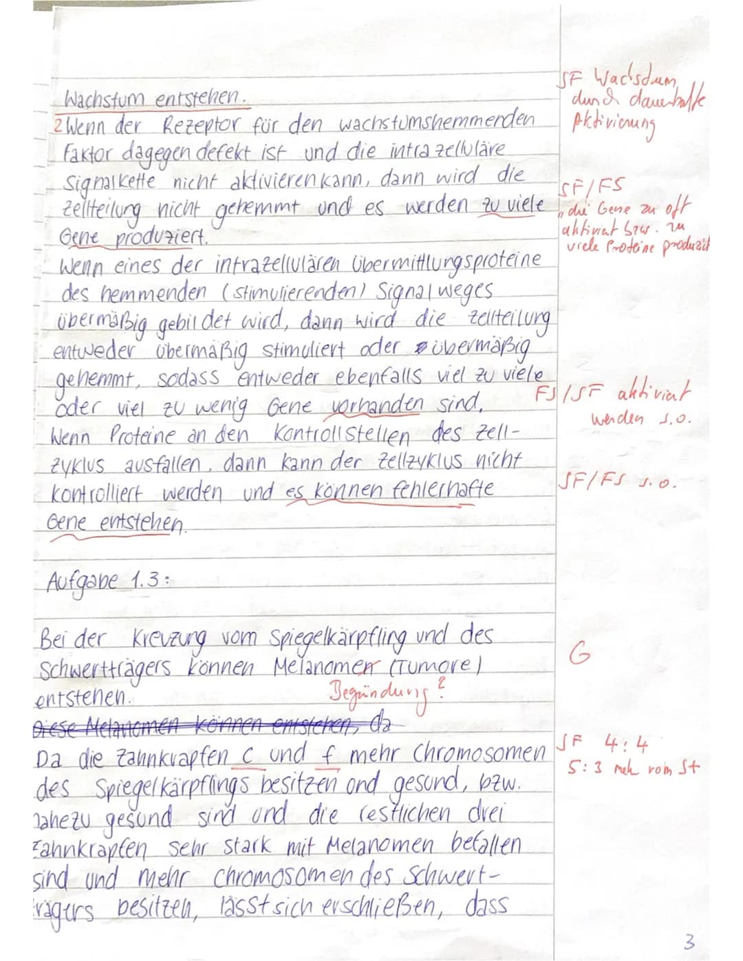 GK Bio 12.1 (DIH)
Name: Alea Menke
Thema: Genetik
Klausur 2
12.01.2021
Aufgabe I: Genregulation bei Eukaryoten und Tumorwachstum durch
Fehlr