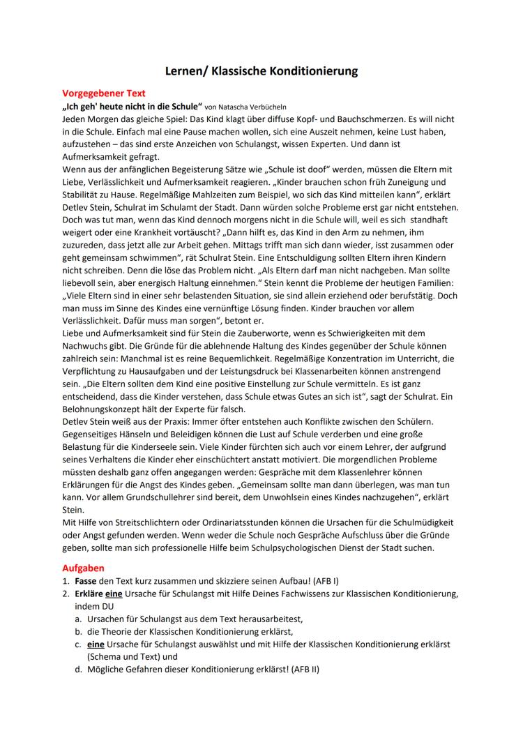 Know Pädagogik - "Sachtext" - Klassische Konditionierung thumbnail