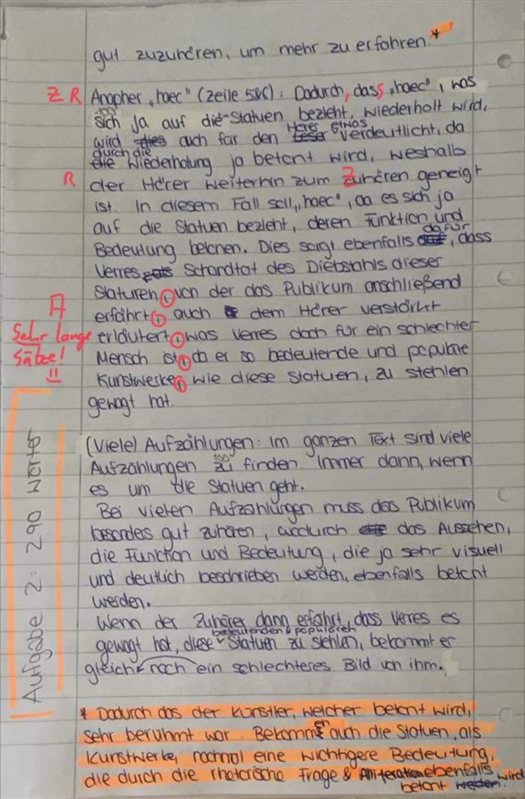 Latein Einführungsphase.
Name: Pia
Bewertung Teil A - Übersetzungsteil:_ O Fehler
entspricht
Bewertung Teil B - Interpretationsteil: 92 /100