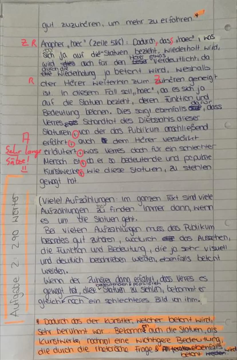 Latein Einführungsphase.
Name: Pia
Bewertung Teil A - Übersetzungsteil:_ O Fehler
entspricht
Bewertung Teil B - Interpretationsteil: 92 /100